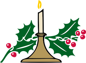 Candelabro de Navidad tomado de https://openclipart.org/detail/1250/christmas-candle